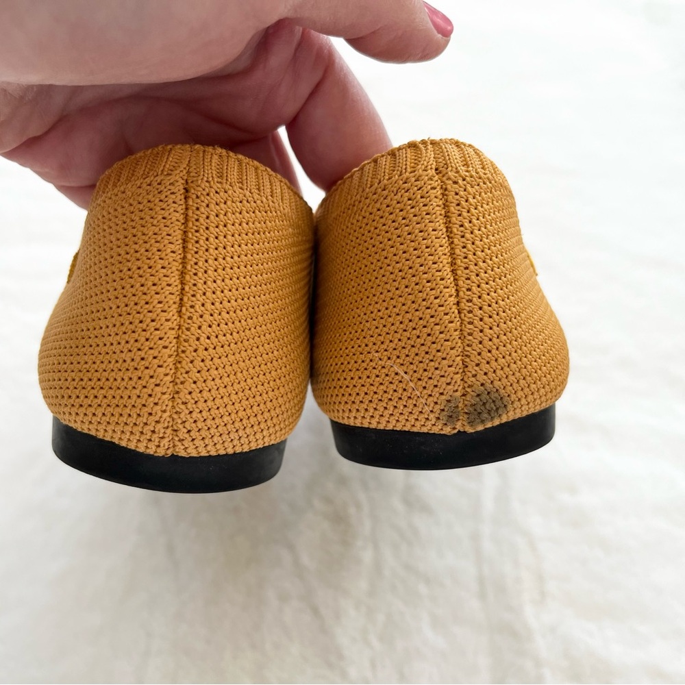 VIVAIA Pointed-Toe Ballet Flats Aria Size 39.5 or 8.5 Trendy Comfortable Yellow - Picture 3 of 7